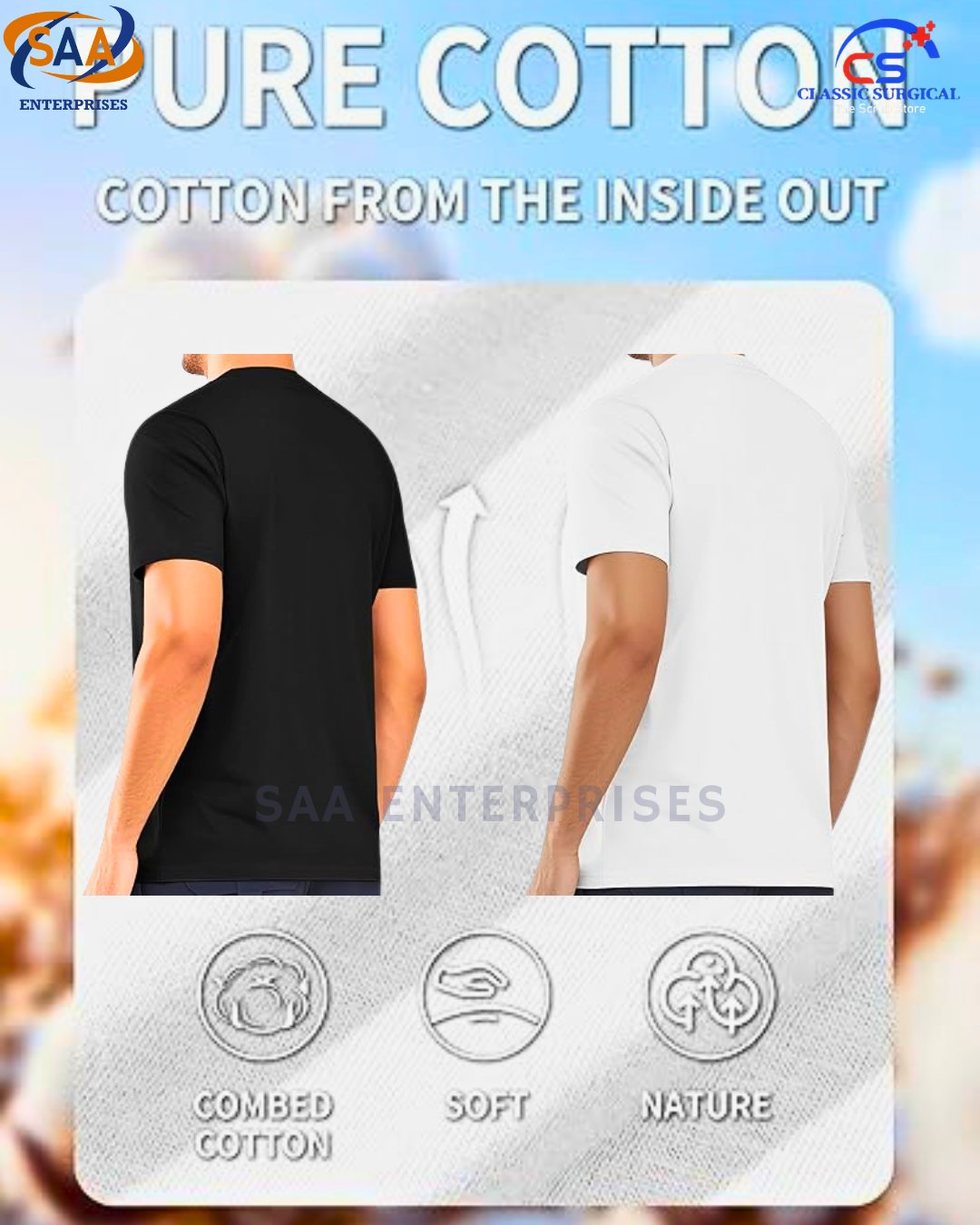 Inner t-shirts for scrubs