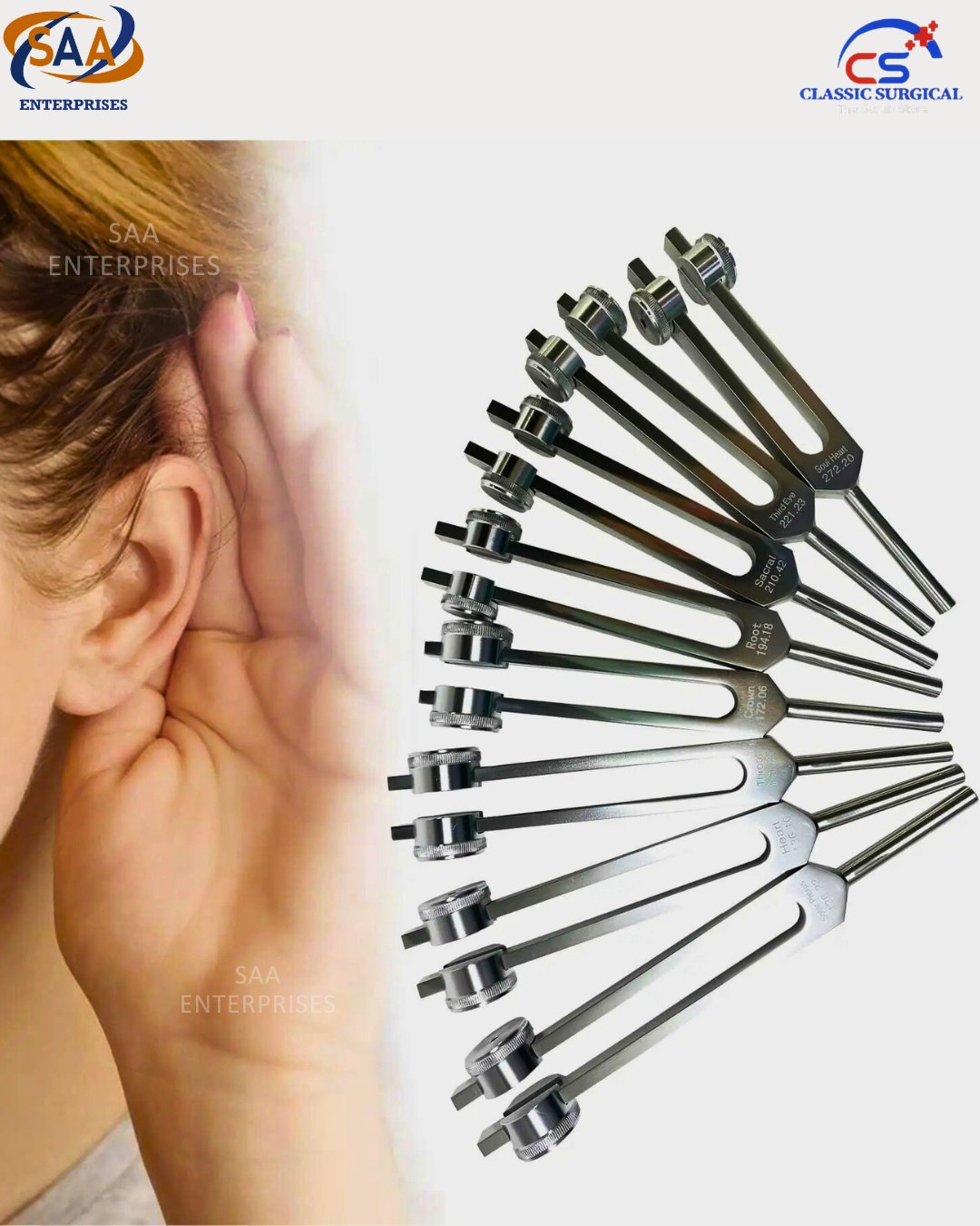 Stainless steel tuning fork