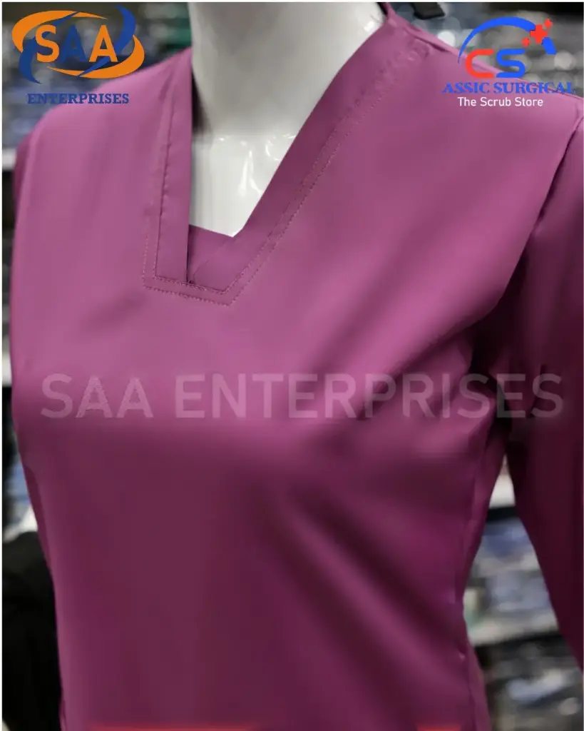 Saa tick tick scrub uniform Purple magenta 1.webp