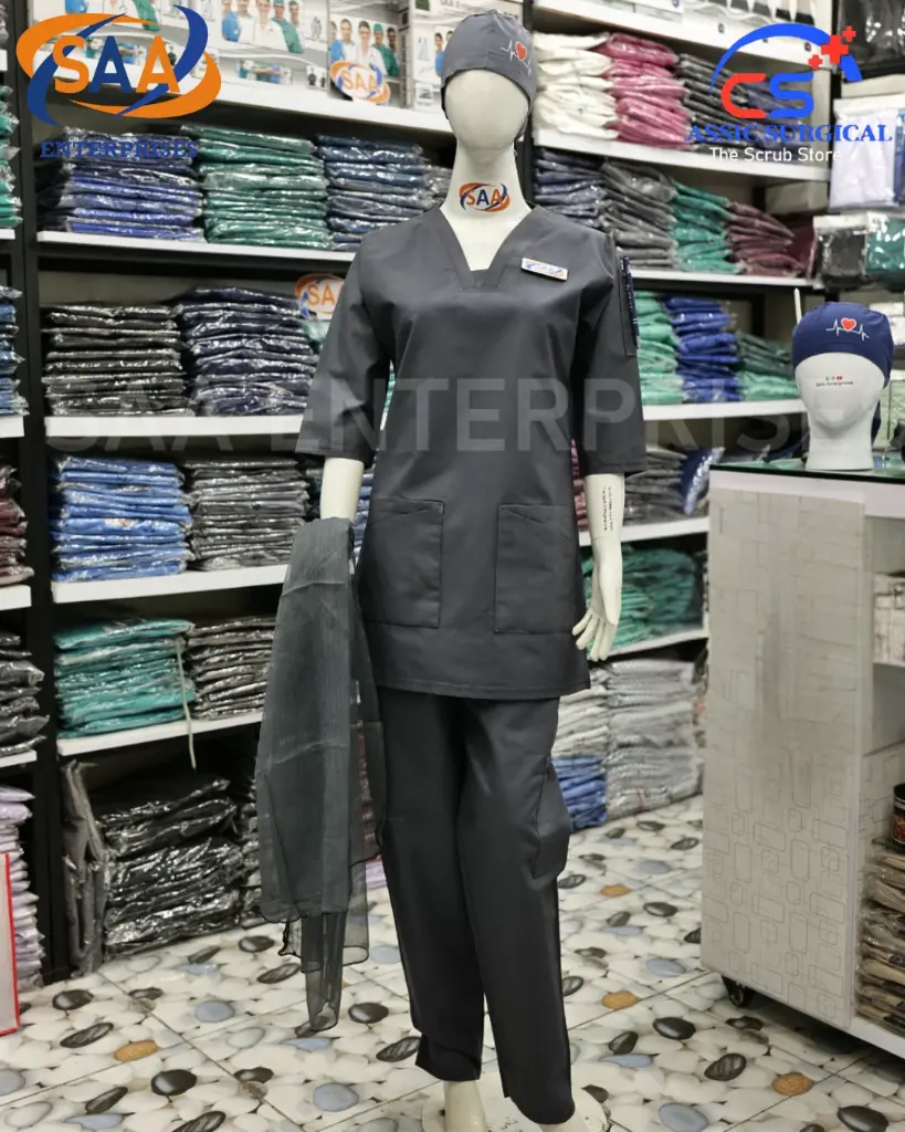 Saa tick tick scrub uniform grey.webp