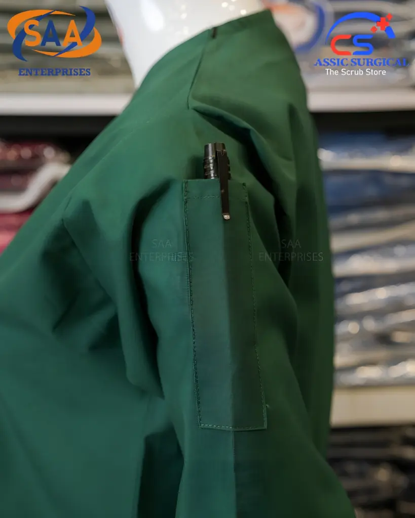 Saa tick tick scrub uniform dark green 2.webp