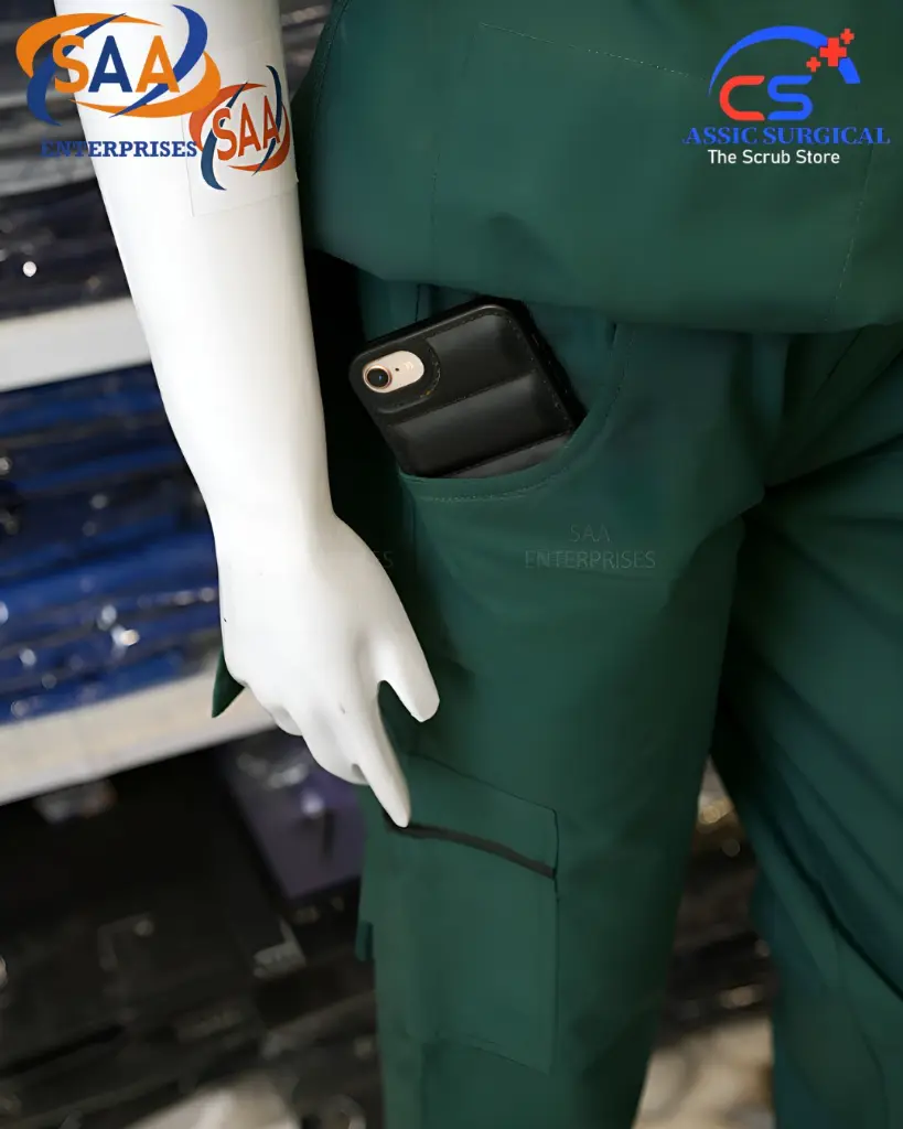 Saa tick tick scrub uniform dark green 3.webp