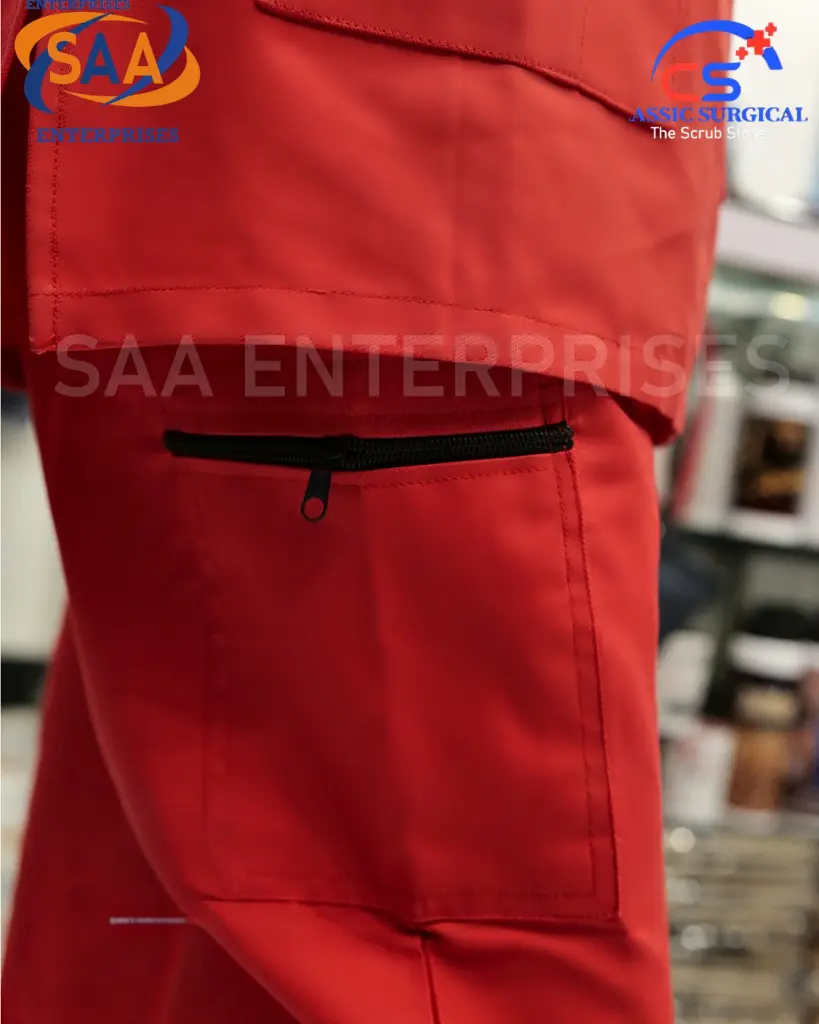 Saa tick tick scrub uniform bright orange.webp