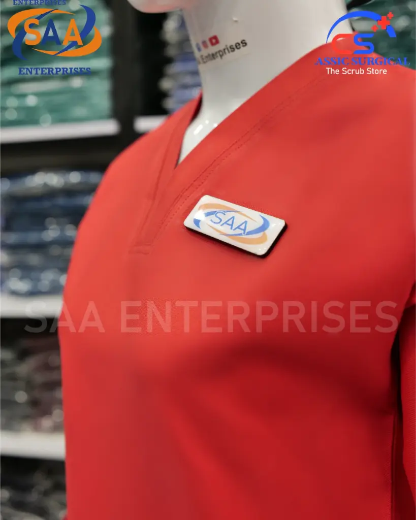 Saa tick tick scrub uniform bright orange 1.webp