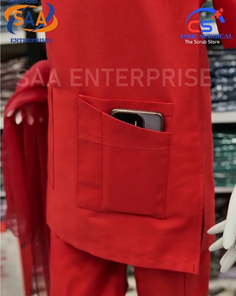 Saa tick tick scrub uniform bright orange 5.webp