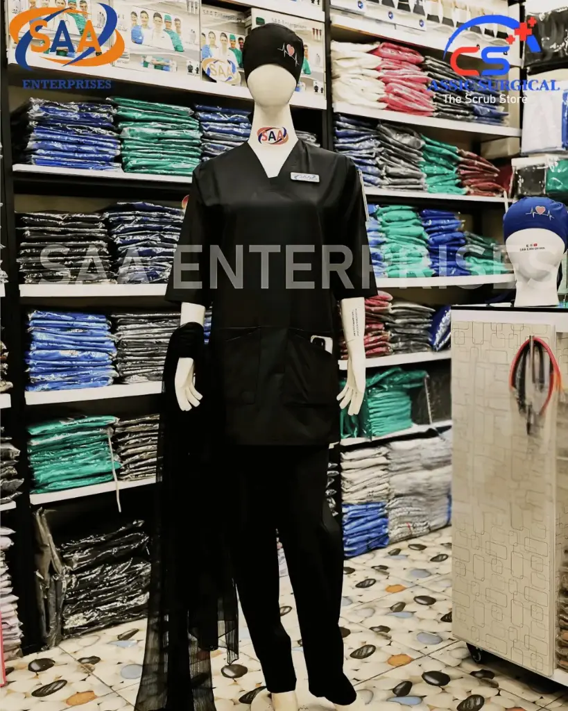 Saa tick tick scrub uniform black 5.webp