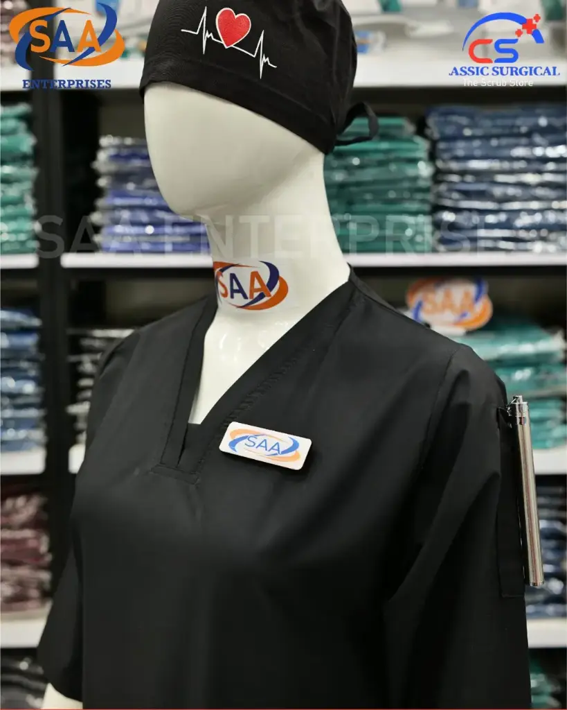 Saa tick tick scrub uniform black 2.webp