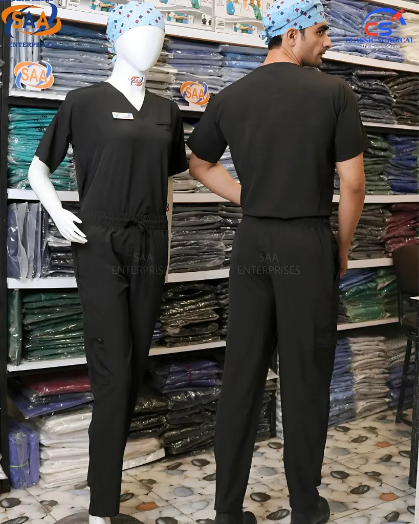 medical scrub uniform softie black.webp