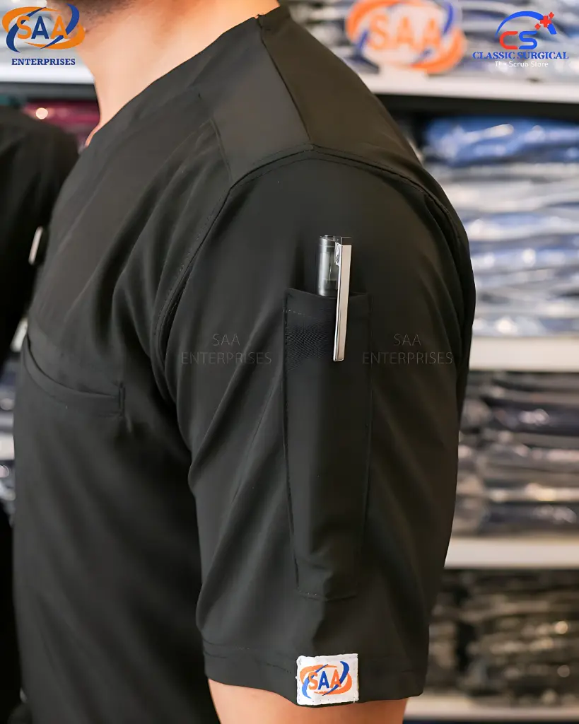 medical scrub uniform softie black 1.webp