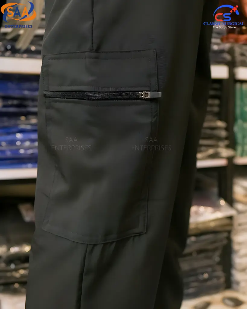 saa medical scrub uniform softie black 2.webp