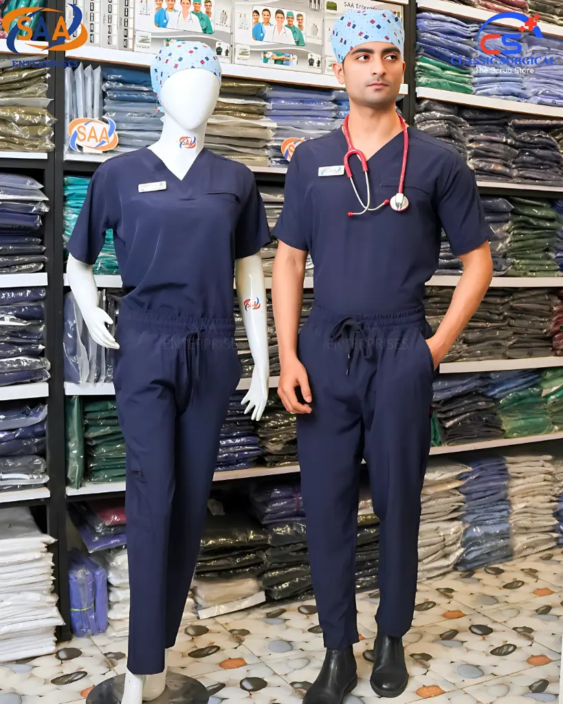 saa medical scrub uniform softie dark blue 5.webp