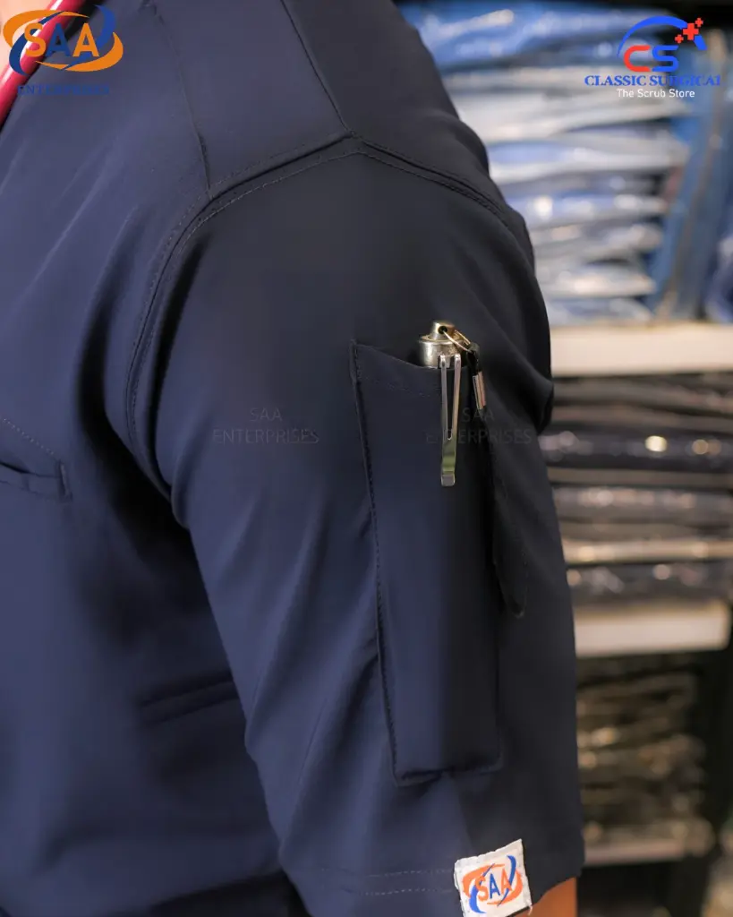 saa medical scrub uniform softie dark blue 3.webp