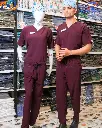 saa medical scrub uniform softie maroon 5.webp