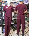 saa medical scrub uniform softie maroon 4.webp
