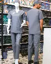 SAA Palm Unisex gray Scrub 1.webp