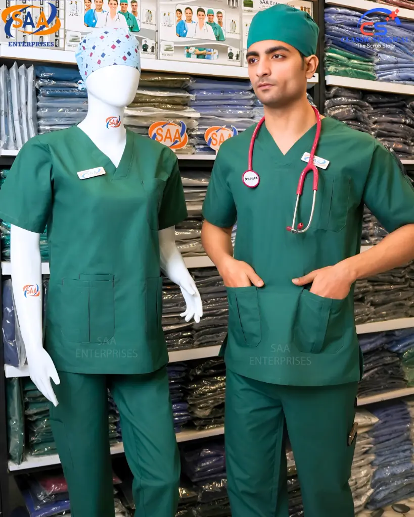 SAA Palm Unisex Scrub green 1.webp