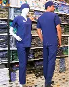SAA Palm Unisex Scrub navy blue 2.webp