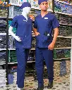 SAA Palm Unisex Scrub navy blue 3.webp