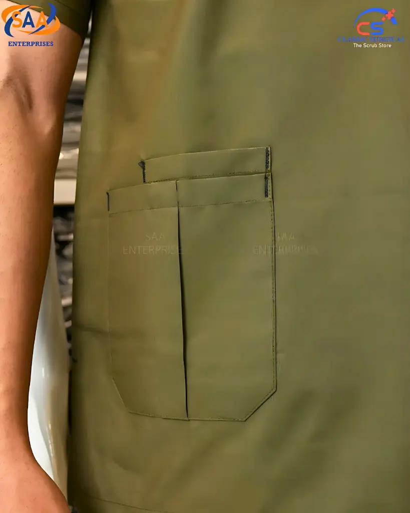 SAA Palm Unisex Scrub olive green 3.webp
