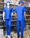 SAA Palm Unisex Scrub royal blue 1.webp