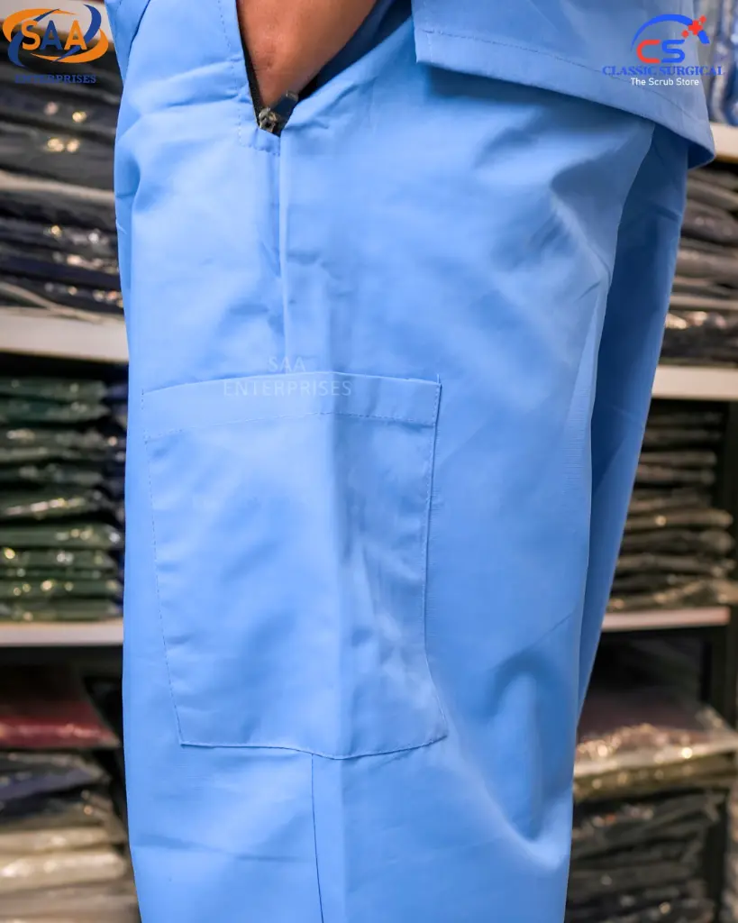 SAA Palm Unisex Scrub sky blue 4.webp