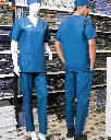 SAA Palm Unisex Scrub teal blue 1.webp