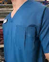 SAA Palm Unisex Scrub teal blue 2.webp
