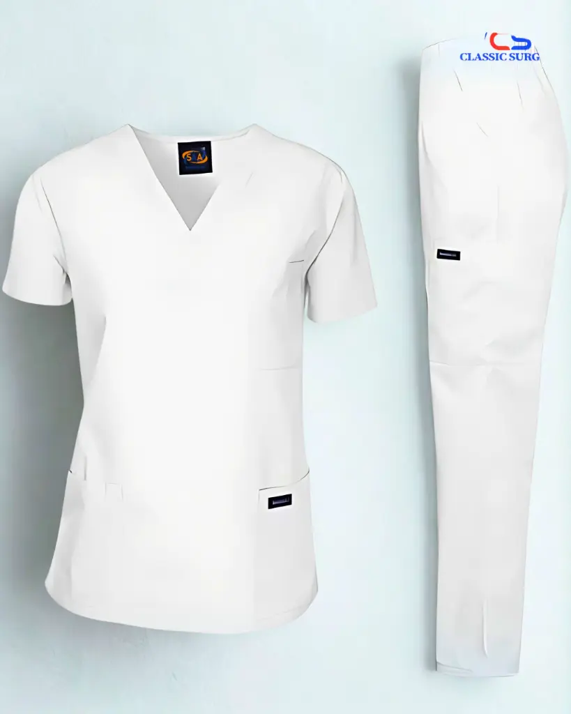 doctor scrub uniform dinner white.webp