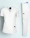 doctor scrub uniform dinner white.webp