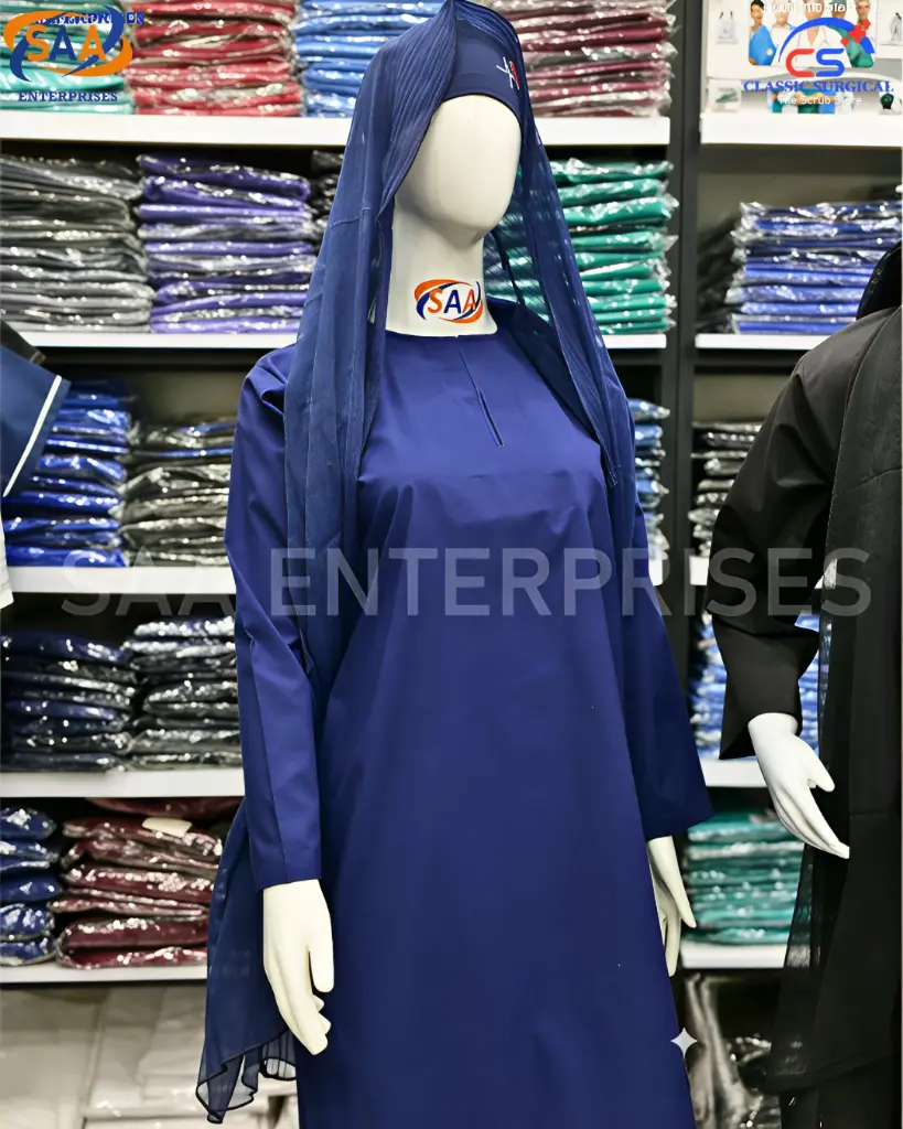 hospital staff uniform for women blue color.webp