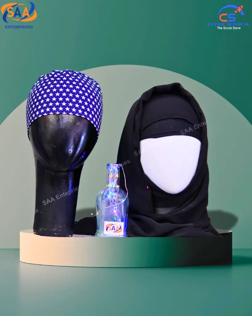 blue dotted doctor's cap.webp