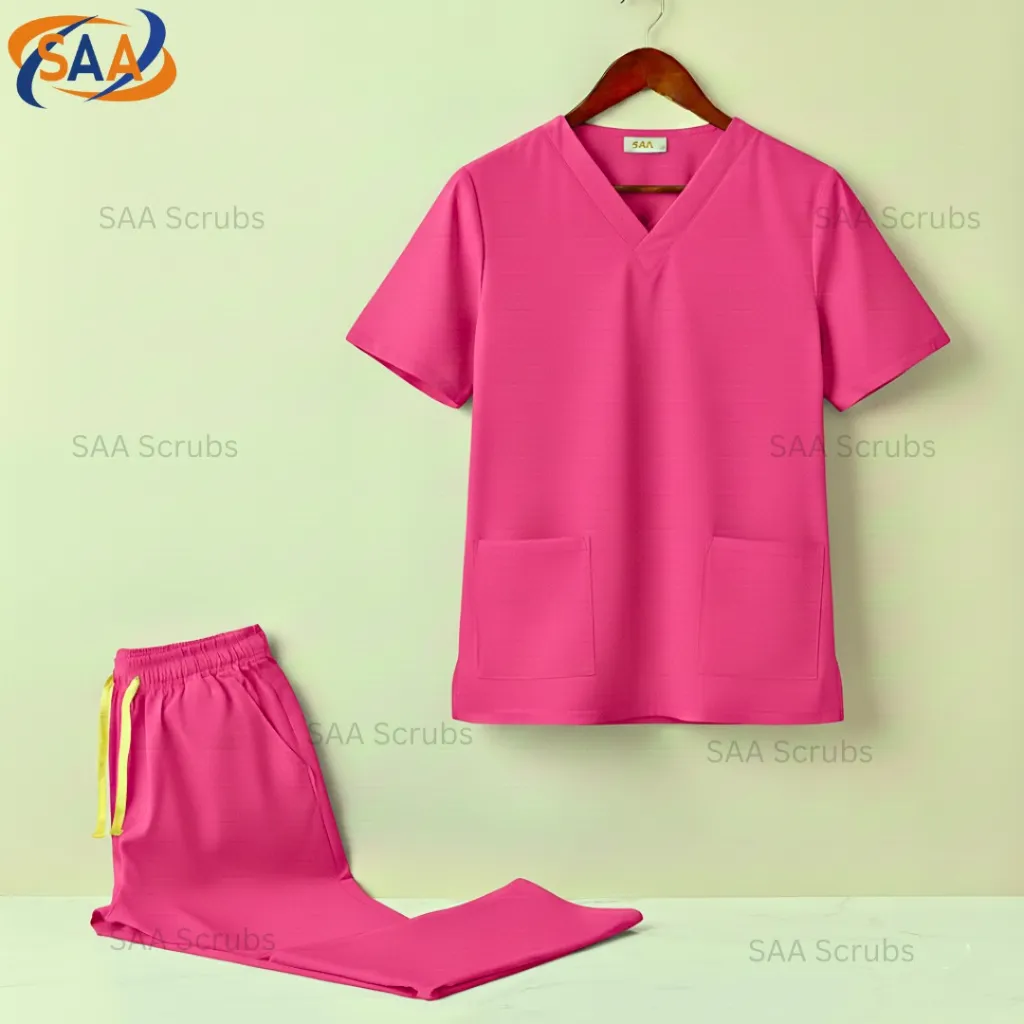 pink Unisex Pro Spark SAA Scrubs uniform.webp
