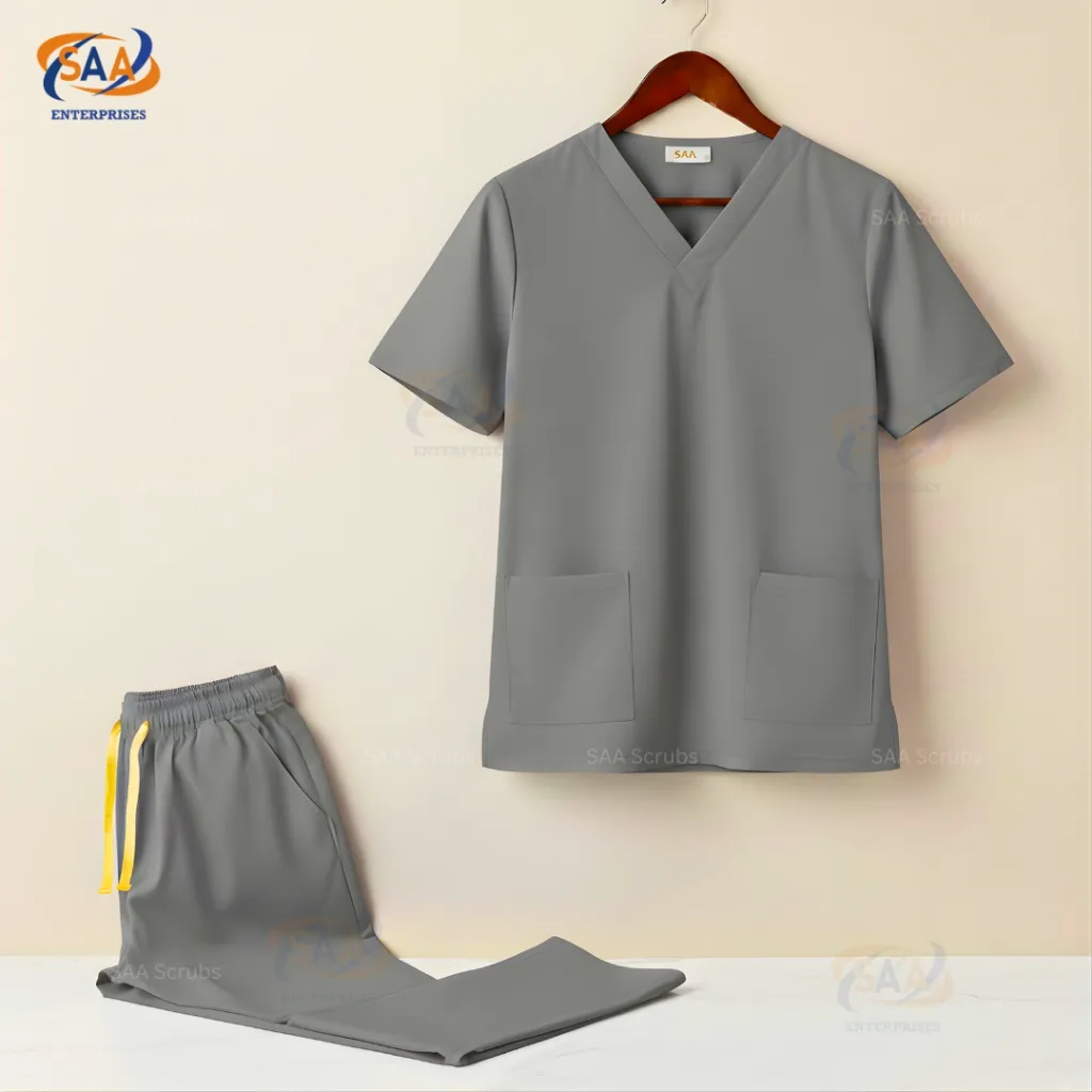 Unisex Pro Spark SAA Scrubs uniform grey scrub.webp