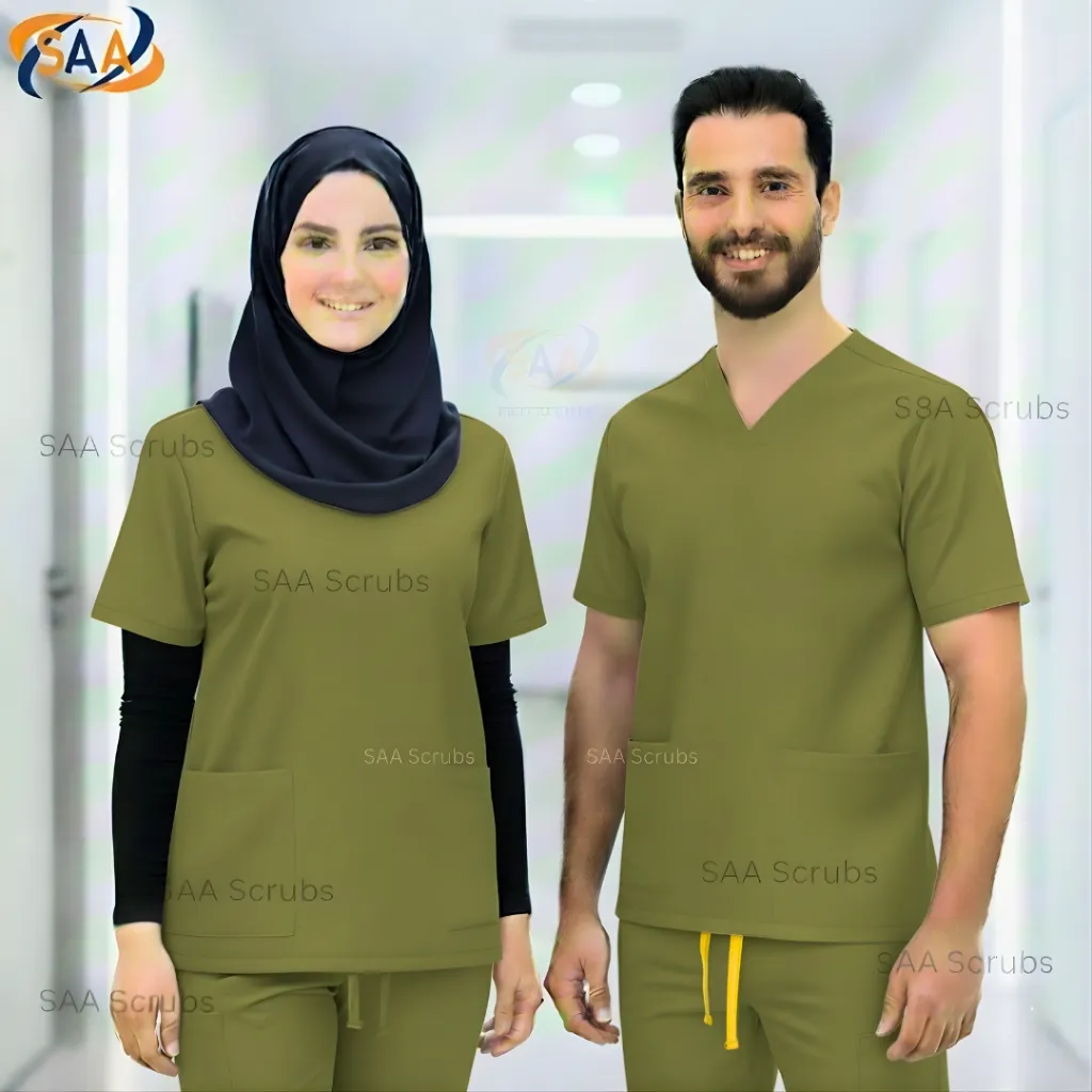 Unisex Pro Spark SAA Scrubs uniform olive green.webp