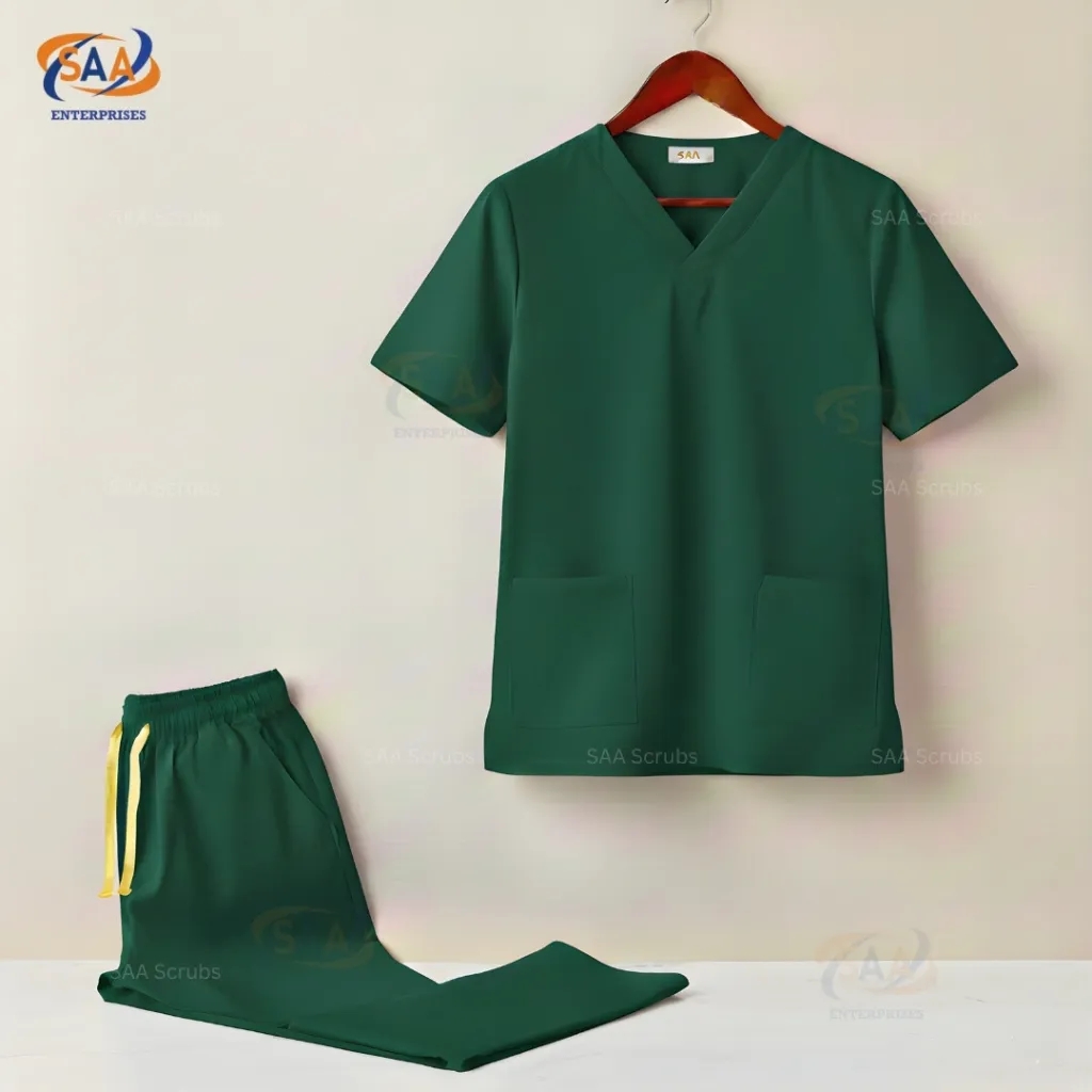 scrubs men Unisex Pro Spark SAA Scrubs uniform Green3.webp