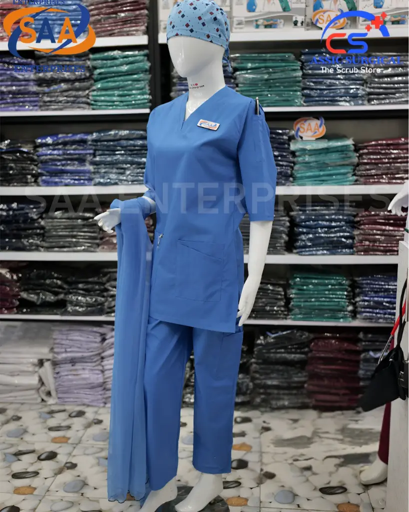 Saa tick tick scrub uniform sky blue.webp