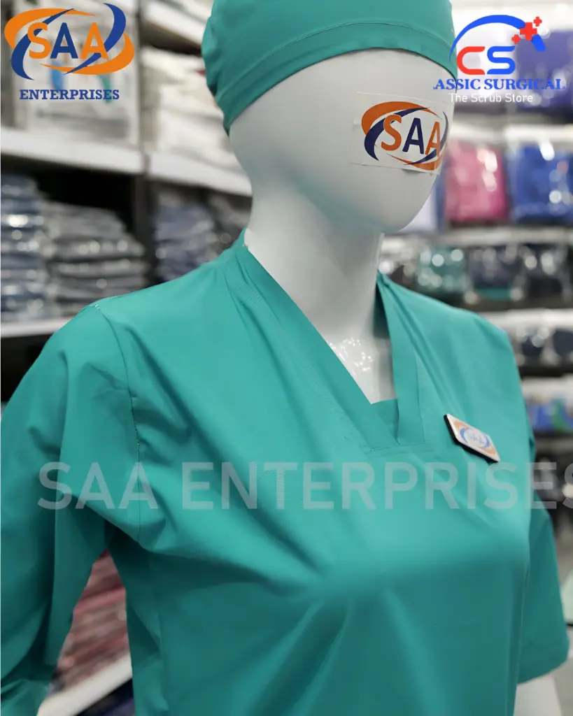 Saa tick tick scrub uniform sea green 2.webp