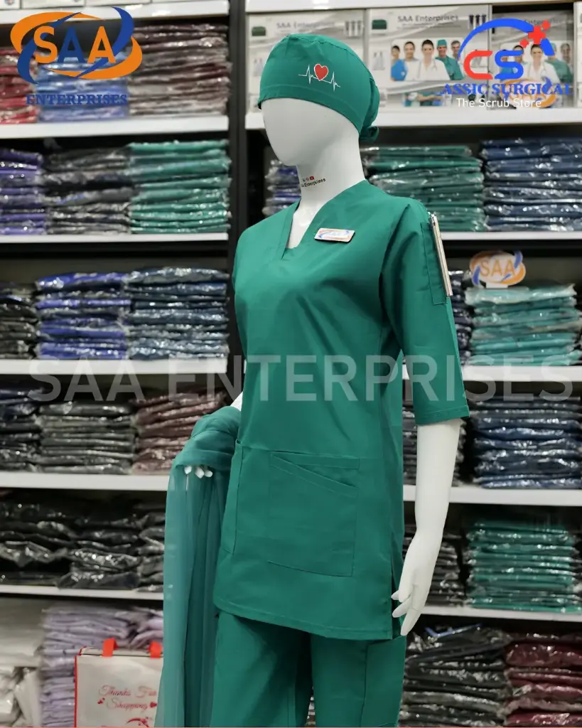 Pro Max Female Scrub Green