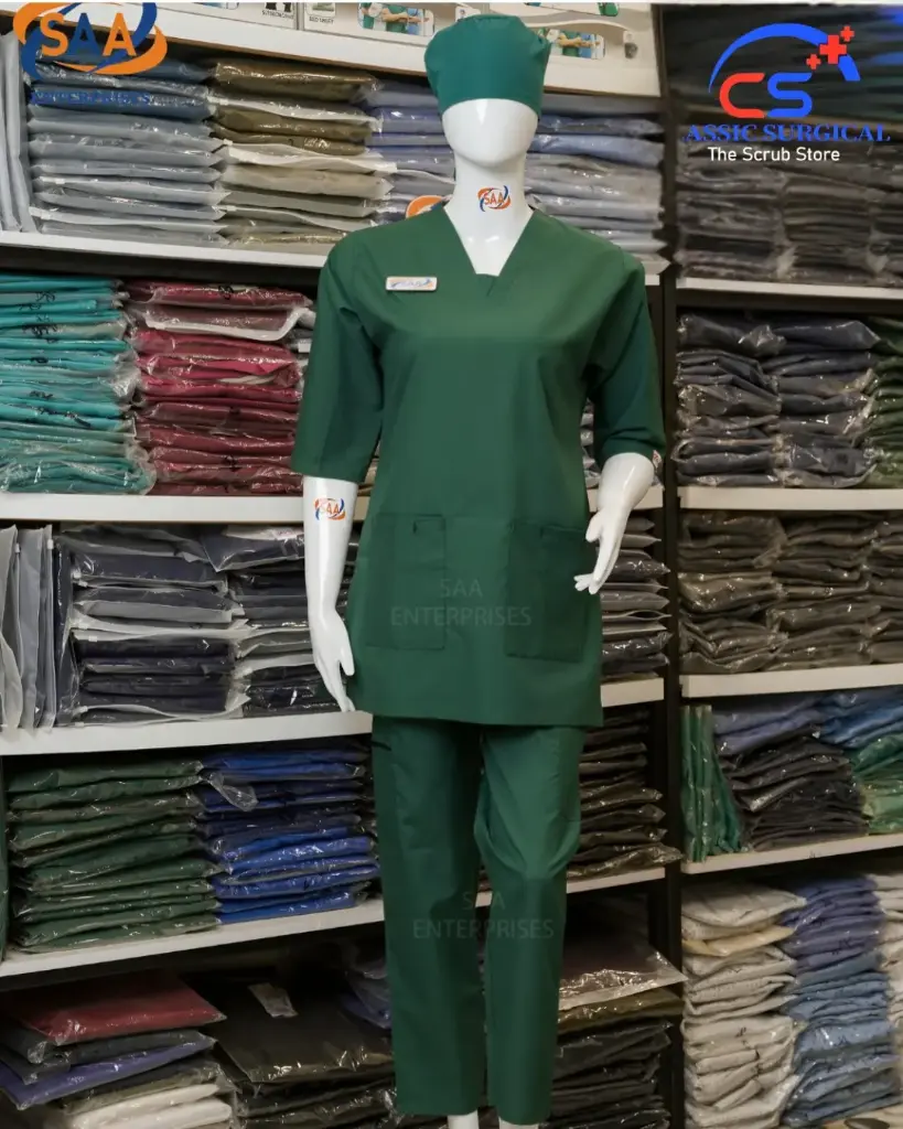 Pro Max Female Scrub dark green