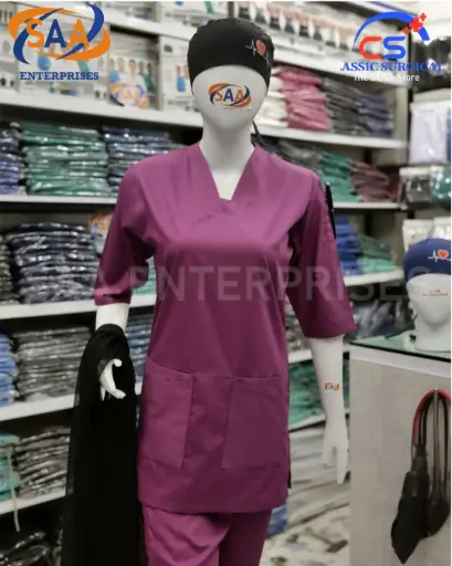 SAA Scrub Female Tick Tick purple magenta