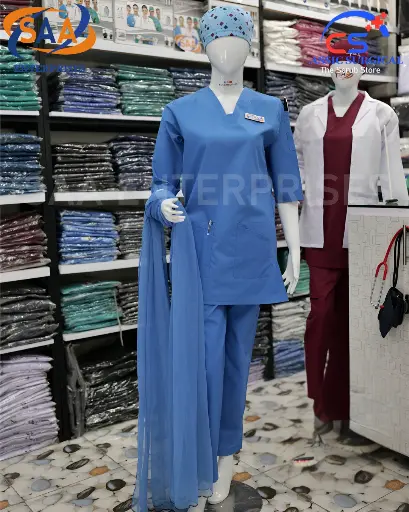 SAA Scrub Female Tick Tick sky blue